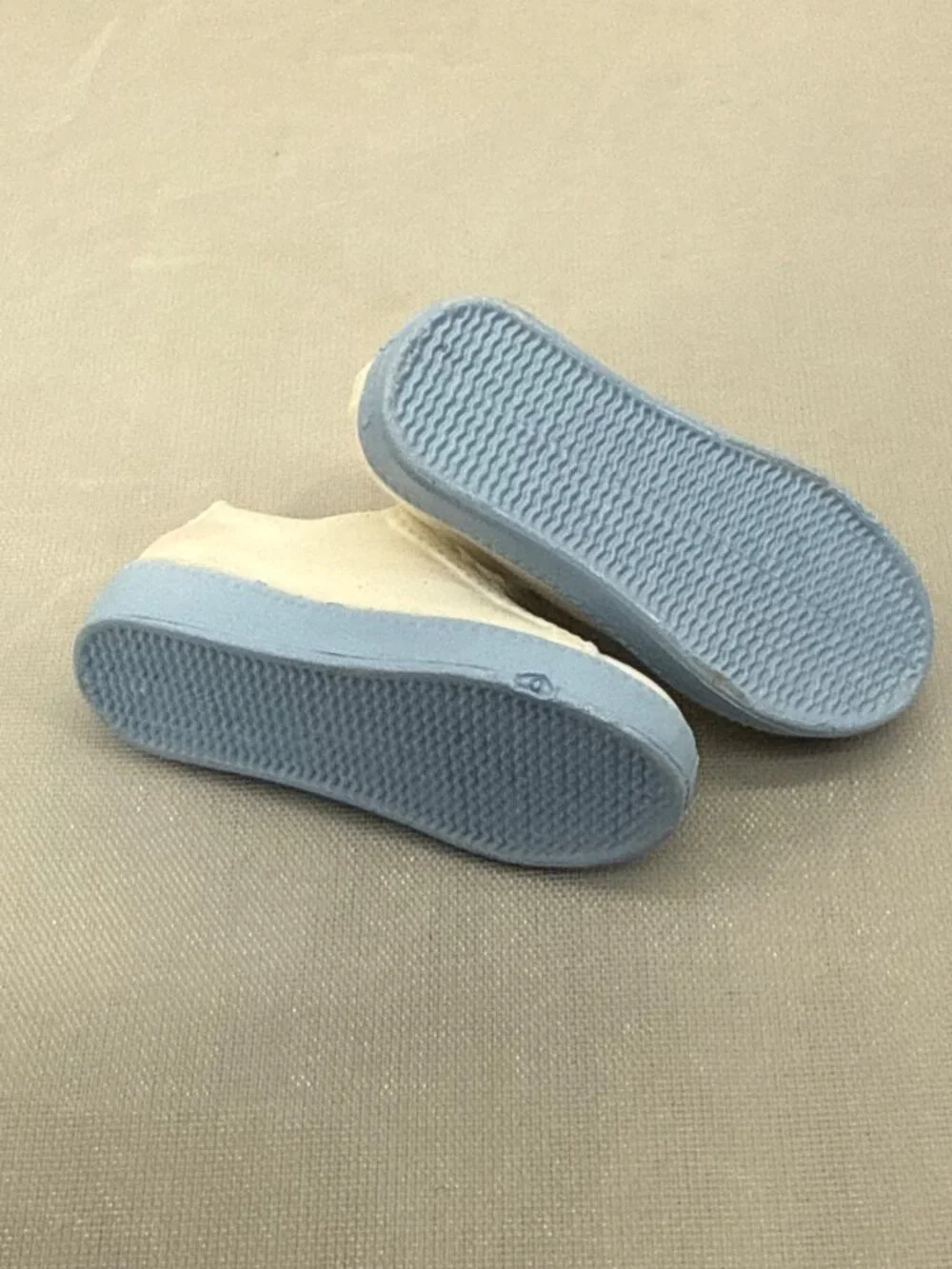 Fashion Doll Y2K White Sneakers Light Blue Sole Chunky 1:6 Scale
